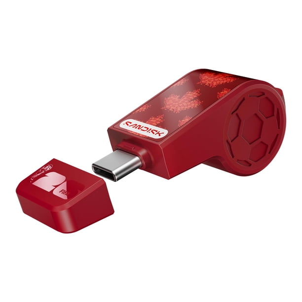Memoria USB SanDisk 128 GB USB-C FIFA 2026 Roja