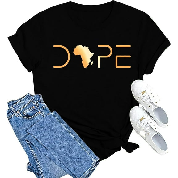 Juneteenth_Shirt Outdoor Tops Sports T-shirt Casual Graphics Tops Gift Tee Medium Man Women