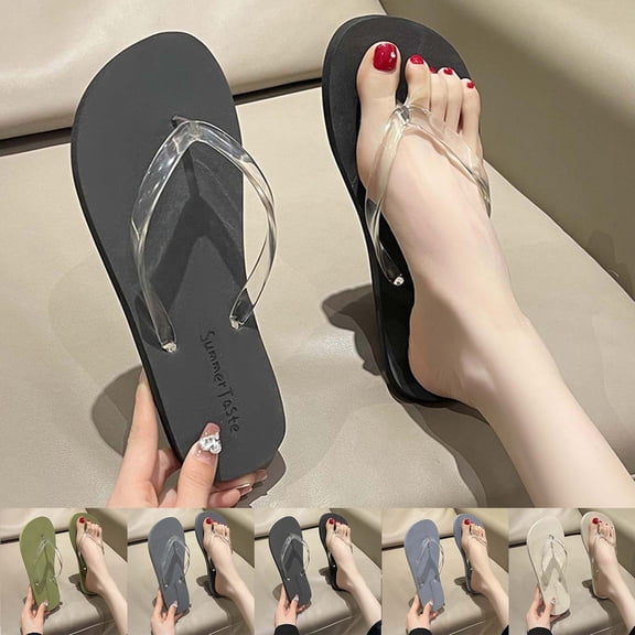 Women's Flip Flops Yoga Mat Cushion Sandals Fashion Summer Beach Travel Walking Thong Sandals Slip on Indoor Outdoor Shoes White 5.5(S)