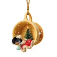 thumbnail image 1 of Christmas Dog Sleeping In The Nest Ornaments For Christmas Tree Decor Gifts, 1 of 4