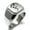 Silver, variant on Stainless Steel Shadow Dragon Engraved Square Flat Top Biker Style Polished Ring