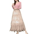 thumbnail image 4 of Irregular Mesh Half Length Skirt Women's Spring And Summer Multilayer Cake Skirt Poached Long Skirt Long Skirts for Women Summer Cute Skirts for Teen Girls Formal Skirt Bandage Skirt Rainbow Skirt, 4 of 4