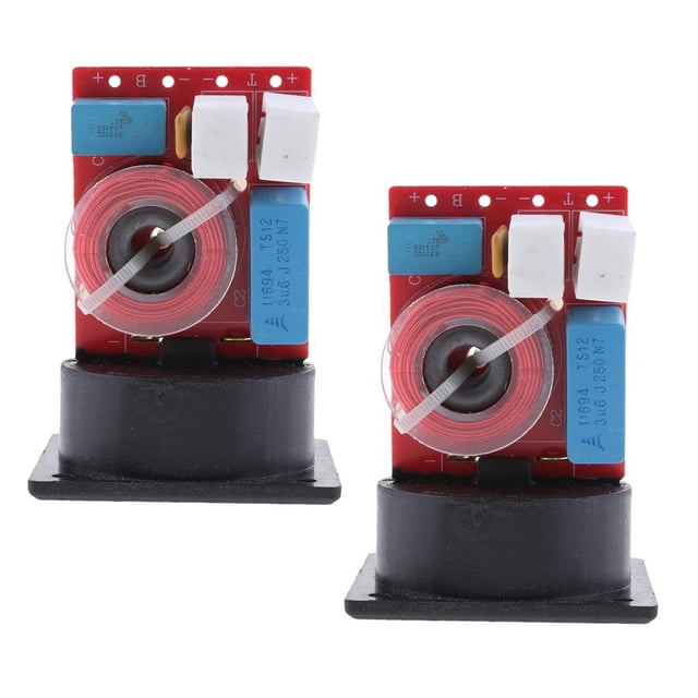 TISHITA 2 Pcs, 2-Way Speakers, Crossovers, Stereo, 80 W, Frequency Divider, Audio