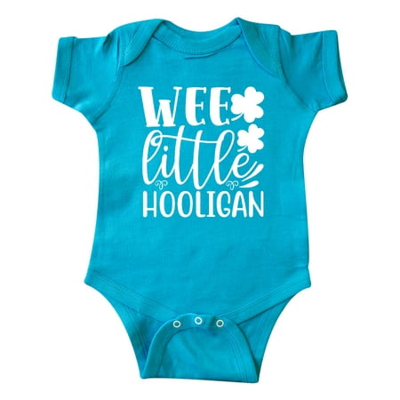 

Inktastic St. Patrick s Day Wee Little Hooligan with Shamrocks Gift Baby Boy or Baby Girl Bodysuit