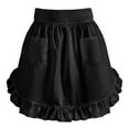thumbnail image 4 of Delantal de cintura cómodo, multiusos, elegante, ligero y con 2 bolsillos. Negro, 4 of 9