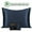 Navy Blue, variant on PiccoCasa 22 Momme Silk Pillowcase Zippered Pillow Cover, Queen Silver Gray