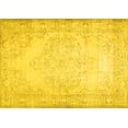 thumbnail image 1 of Ahgly Company Indoor Rectangle Abstract Yellow Contemporary Area Rugs, 8' x 10', 1 of 4