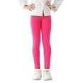 thumbnail image 5 of SILVERCELL Kids Girls Leggings Footless Solid Skinny Pants Child Stretch Basic Casual Sport Running Yoga Trousers 3-11Y, 5 of 9