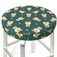 thumbnail image 3 of Fotbe Cute Shiba Stool Covers Round,Waterproof Round Bar Stool Covers Bar Chair Covers Washable Stool Cushion Slipcover for 12-14 Inch Chair-, 3 of 7