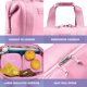 thumbnail image 3 of Bolsa de almuerzo Fit & Fresh Remi con aislamiento de neopreno, color rosa, con contenido, 3 of 8