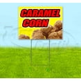 thumbnail image 1 of Caramel Corn Yellow Background (18" x 24") Yard Sign, Includes Metal Step Stake, 1 of 6
