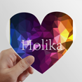 thumbnail image 1 of Airbrush Color Splashed Joy Holi Heart Vinyl Sticker Bicycle Bottle Decal, 1 of 3