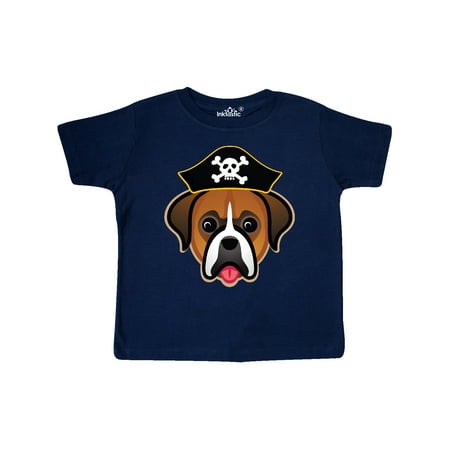 

Inktastic Boxer Dog Funny Pirate Gift Toddler Boy or Toddler Girl T-Shirt