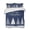 Navy blue, variant on Quilts Full Size Bedding Set, Navy Blue Christmas Lightweight Quilted Comforter, Xmas Trees Snowflake Snowy Winter Soft Reversible Bedspread Coverlet with Pillow Covers for All Season, 78" x 90"