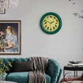 thumbnail image 3 of Clockswise 12" Round Decorative Singing Bird Wall Clock Battery-Operated with Wild Nature Sounds Hourly Chime and Non-Ticking for Home Office Kitchen Dining Bedroom Classroom and Living Spaces, Green, 3 of 8