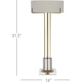 thumbnail image 2 of Polished Brass Clear Winsland Brass Table Lamp, 2 of 4