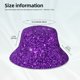 thumbnail image 3 of Balery Purple Glitter Sombreros para el sol para hombre y mujer, sombrero de pescador con UPF 50+, 3 of 6
