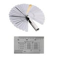thumbnail image 1 of String Action Gauge Ruler With Conversion Chart, Stainless Steel Feeler Gauge, Fingerboard Fret  Guards For Guitar, 1 of 8