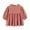 Pink, variant on WOLLED Baby Girls Pullover Dresses Spring Casual Long-Sleeve Solid Color Dresses for Infant 1-6 Years Old Loose Back with Button Dresses for Kids