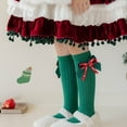 thumbnail image 5 of NAISIBABY Girls Knee High Socks, Stretchy Non Slip Cotton Breathable Funny Cute Christmas Sockings Green Free Size, 5 of 7