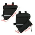 thumbnail image 3 of Apooke Bike Triangle Frame Bag, Waterproof Bicycles Front Handlebar Bag Strap-On Saddle Bag Cycling Pouch Bike Storage Tube Bag, 3 of 13
