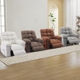 thumbnail image 5 of Recliner Chair for Adult, Recliner with Massage&Heating, Manual Recliners, Upholstery Rocking Sofa Chair, Coffee, 5 of 9