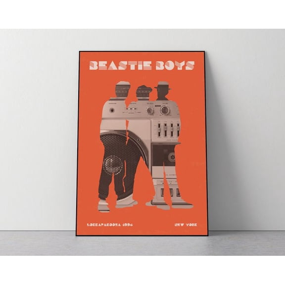 Beastie Boys Music Poster, Hip Hop Art Print Vintage Gig Concert Poster Size 24''x36''-Gategoo