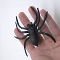 thumbnail image 2 of 1 Pc Spider Halloween Decorations Realistic Plastic Spiders Toys Halloween Prank Props Small Size Black Spider for Parties Favors, Halloween Party Decorations, 3.94x3.74 Inch, Black, 2 of 4