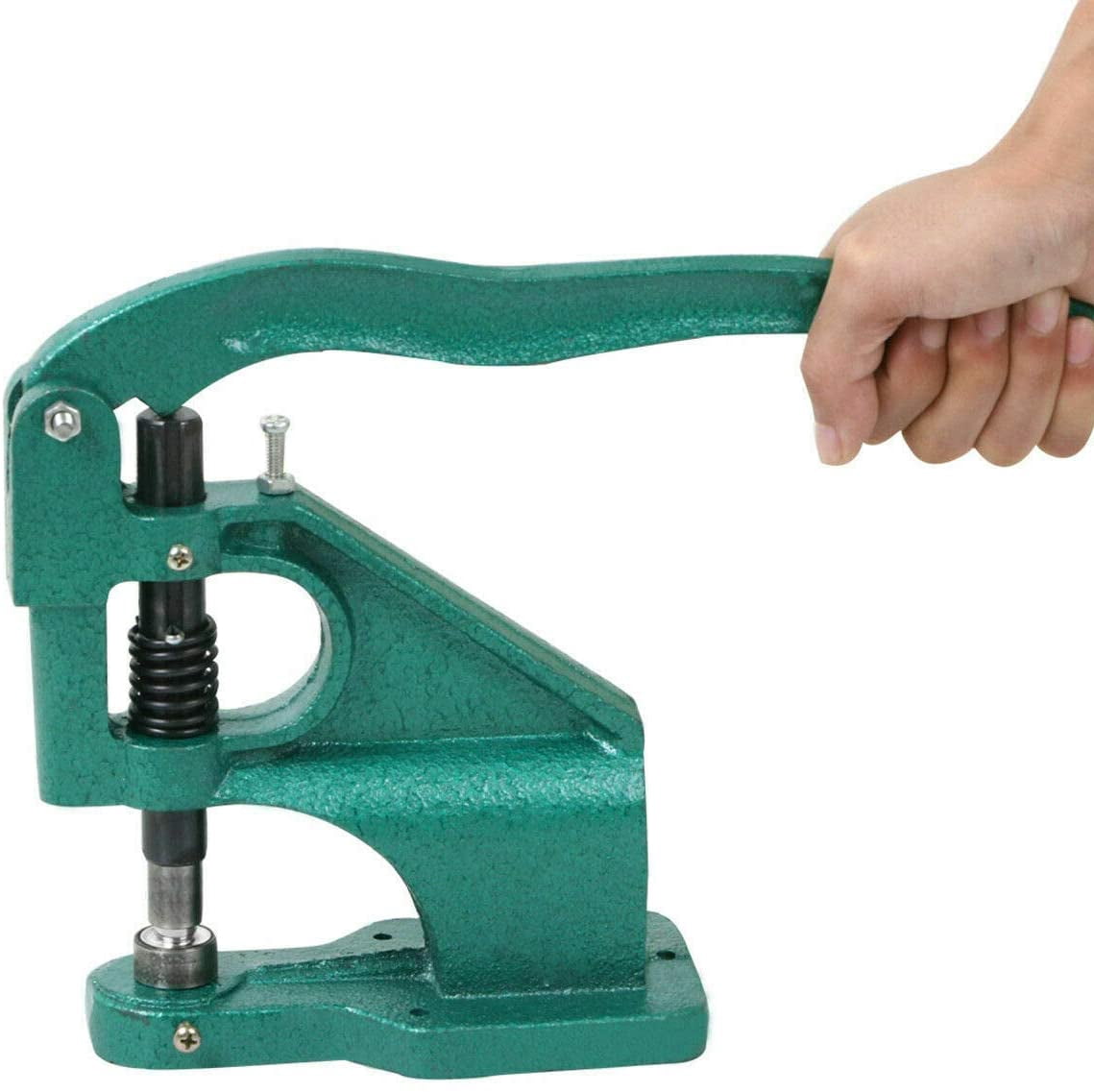 INTBUYING All Metal Manual Grommet Press Machine with 3 Size Die Mould and 1100 Eyelet Banner Supply Kit