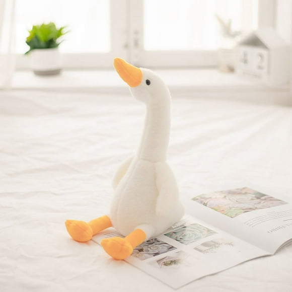 Giant Goose Pillow Fluffy Elastic Sleeping Pillow Cartoon Animal Plushies Bed Decor Lovely Removable And Washable Stuffed Goose Doll Toy Christmas Valentine'S Day Gifts Practical