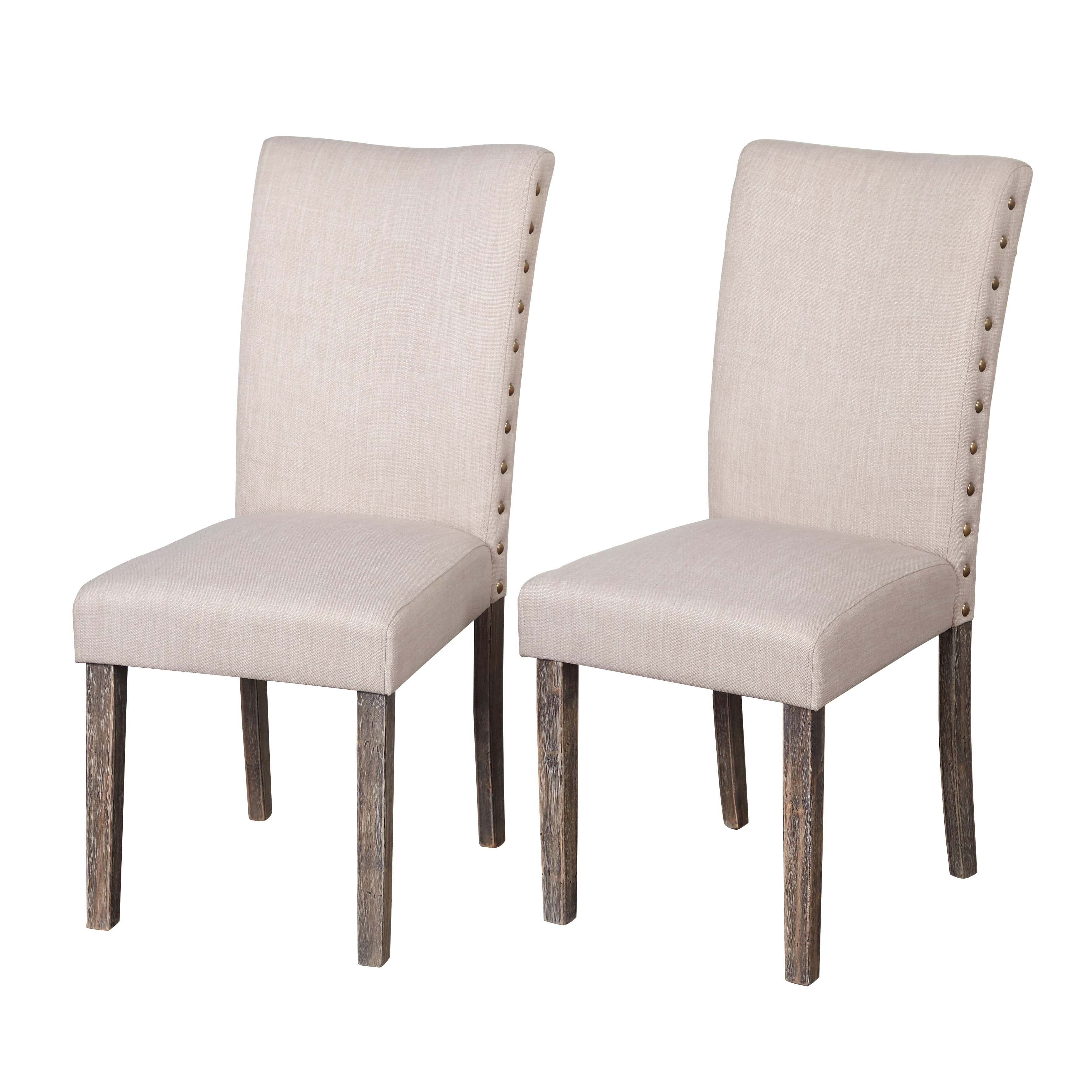 Burswood Parson Chair, Set of 2, Weathered Gray