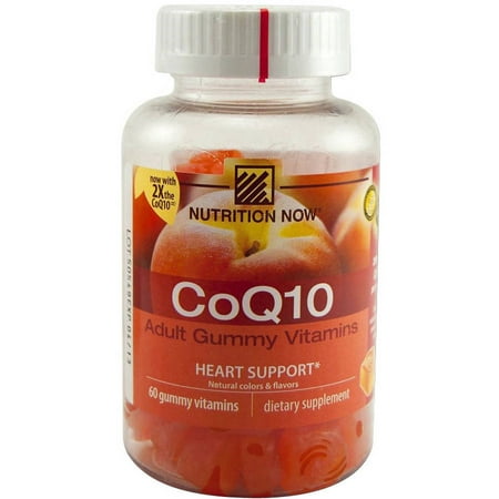 Nutrition Now CoQ10, gommeux vitamines, de pêche, de 60 CT