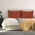 thumbnail image 2 of PiccoCasa Microfiber Pillowcases Pair with Zipper Closure Queen Orange, 2 of 8