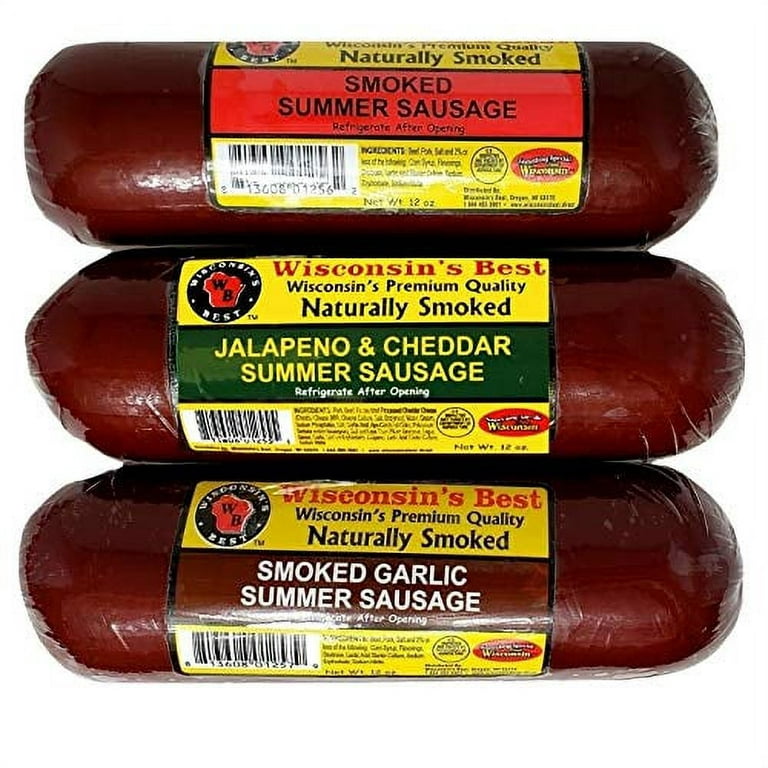  Hickory Farms Turkey Summer Sausage Net WT.10 OZ : Grocery &  Gourmet Food