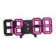 thumbnail image 2 of Reloj de pared digital Sunnimix 3D Rosa Concha Negra, 2 of 8