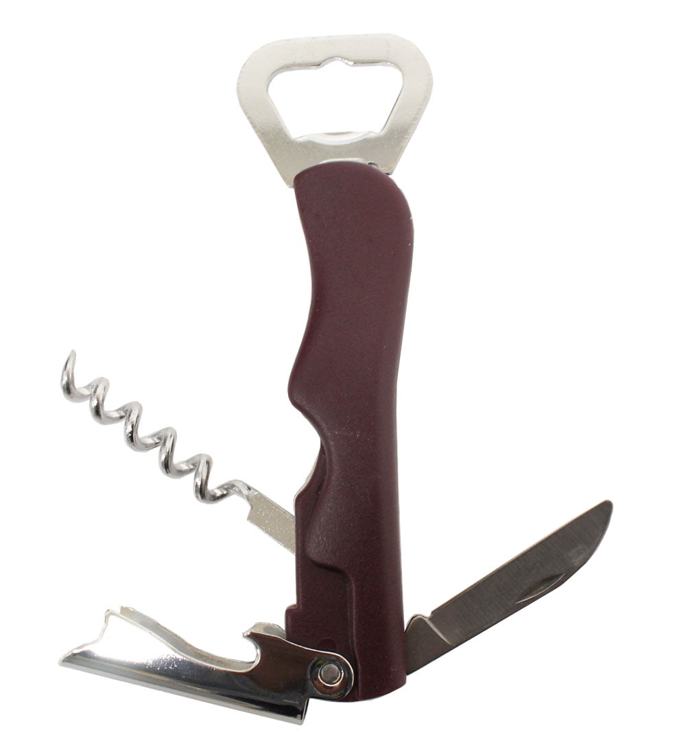 51/2 Inch Bottle Opener With Knife Blade And Corkscrew (ToolUSA