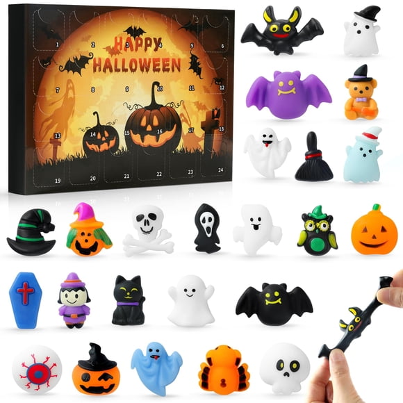 Calendario de Adviento Halloween 2025 YUYUGAGA con 24 Juguetes Mochi Squishy