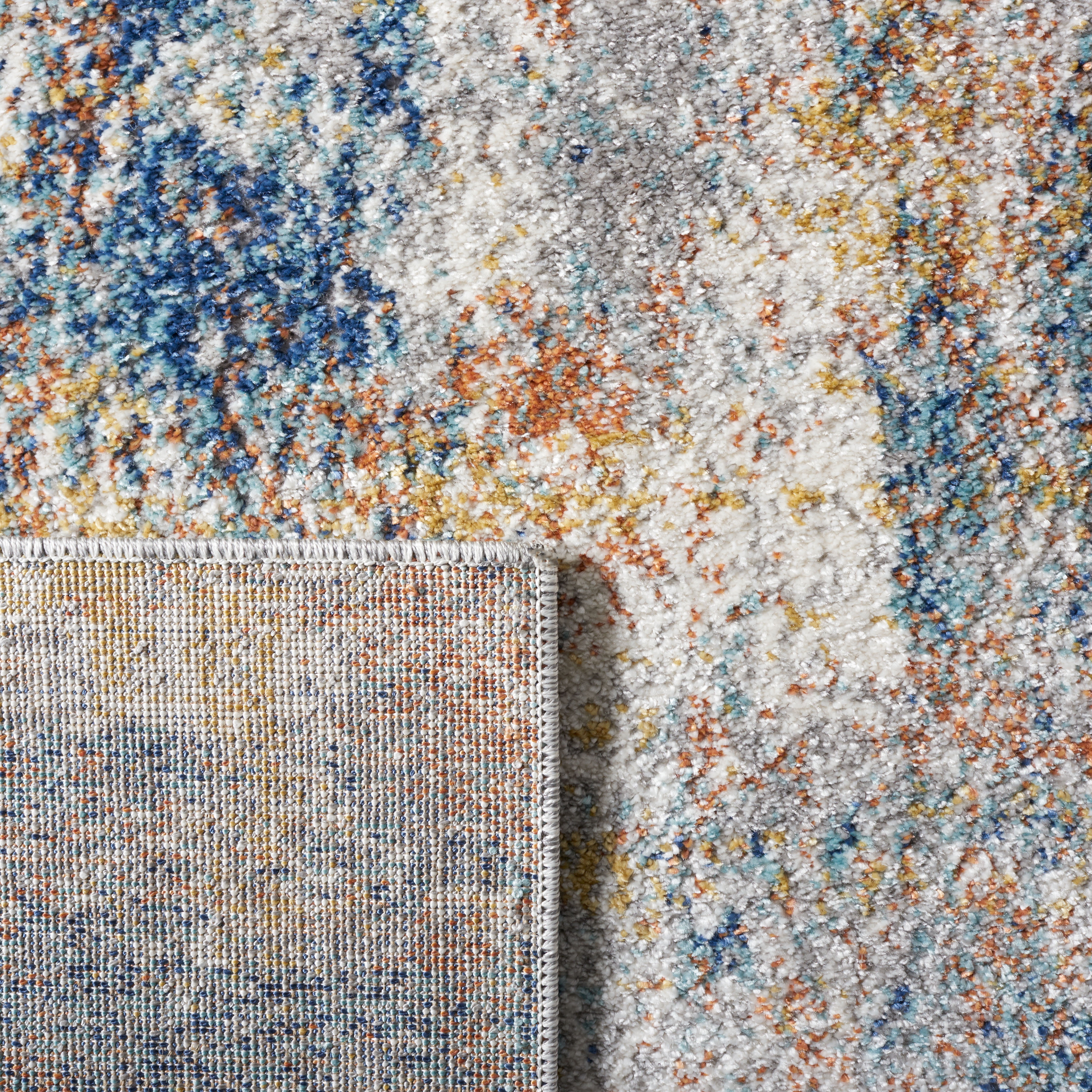 SAFAVIEH Aston Georgiana Abstract Area Rug, Navy/Gold, 4' x 6'