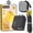 Black, variant on 120w Dual USB & Dual Type-C Fast Charger, All-New Upgraded Thermal Optimized Charger 120 Watt, with 59in Flat Braided Mechanical Style Multi-Function Cable