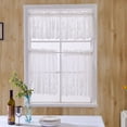 thumbnail image 3 of Modern Lace Hem Roman Short Window Curtain for Coffee Kitchen Cabinet Home Decor, 3 of 8