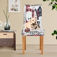 thumbnail image 6 of BZSMCE Chairs Slipcovers Dining Chair Covers Smiled Snowman Creative Pattern, 6 of 7