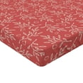 thumbnail image 2 of Ambesonne Fruits Fitted Sheet 2 Pcs Set, Fruit Branches, Twin XL, Dark Coral and Ivory, 2 of 3