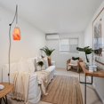 thumbnail image 4 of Kiven Plug in Pendant Light, Modern Hanging Light Fixture with Orange Art Glass Lampshade and Pulley, E26 Socket Dimmable Pendant Light for Bedroom Hallway Kitchen,Adjustable Height, 4 of 7
