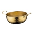 thumbnail image 3 of GUOOL Korea Ramen Pot Double Ear Noodles Cooking Pot for Camping Restaurant Picnic Gold 20cm, 3 of 9