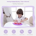 thumbnail image 2 of EASTIN 100% Silicone Suction Plate with Built-in Placemat for Toddlers + Preschoolers - Divided Plate - Dishwasher Safe, 2 of 5