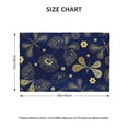 thumbnail image 4 of Placemats Set Of 4 / 6, Vintage Golden Butterfly Placemats For Dining Table Indoor/Outdoors Heat Resistant Washable Placemats 18" X 12", 4 of 8