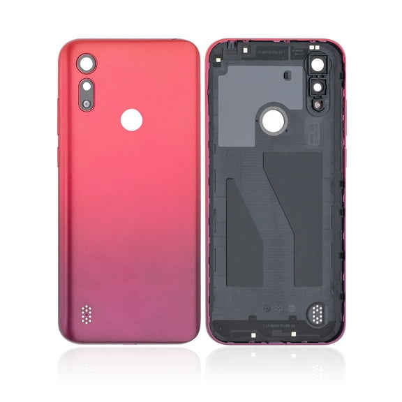 Replacement Back Cover Compatible For Motorola Moto E6S (XT2053 / 2020) (Sunrise Red)
