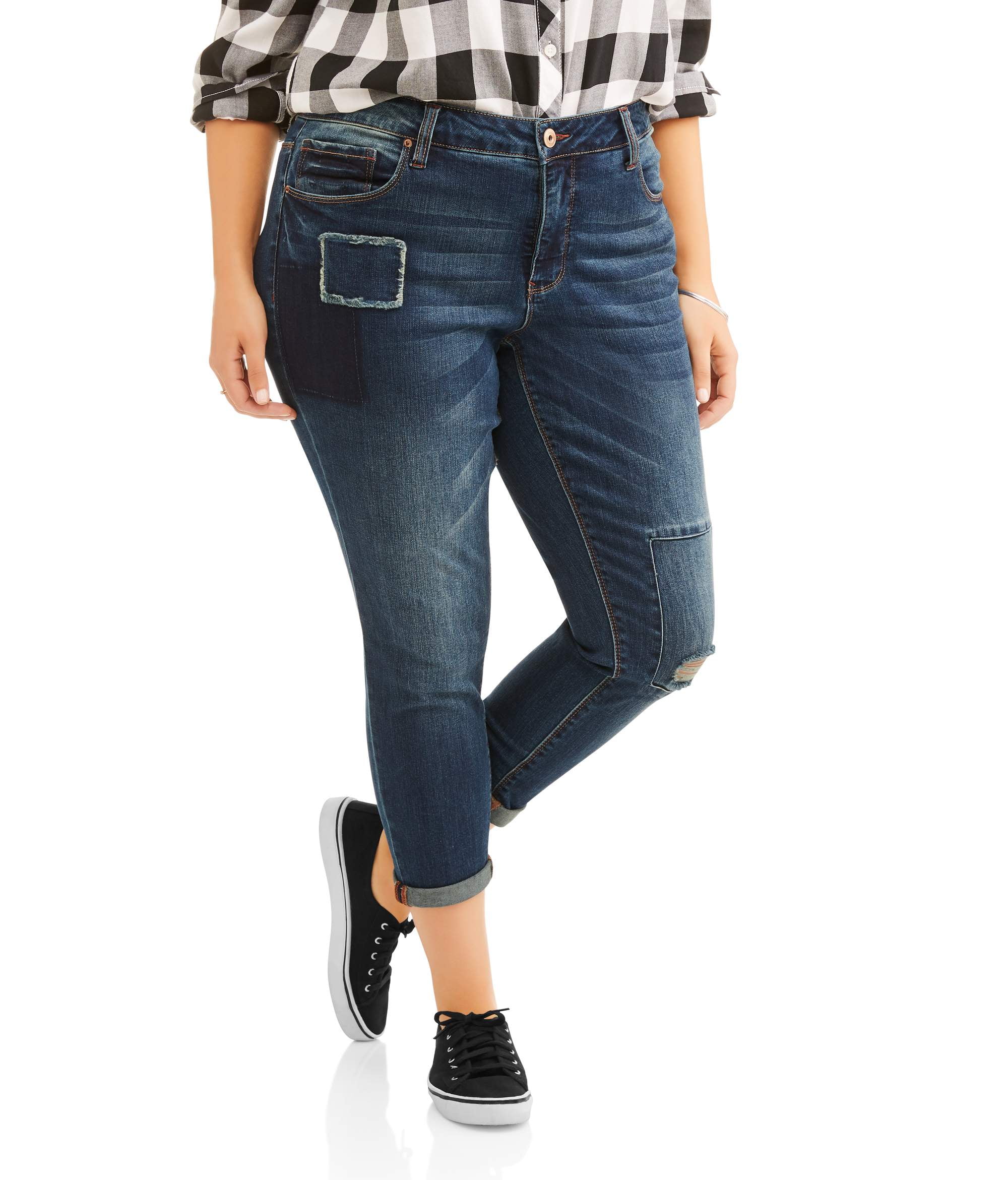 faded boyfriend jeans