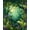 Green, Pattern 1, variant on Flatwoven High Traffic Area Rug, Rainforest Symphony Abstract Nature Inspired Creation, Non Slip, Stain Resistant, Washable Area Rugs for Living Room, Bedroom(Green, 4X6)