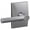 Satin Chrome, variant on Schlage Fc21-Brw-Cen Custom Broadway Passage & Privacy Door Lever Set - Chrome